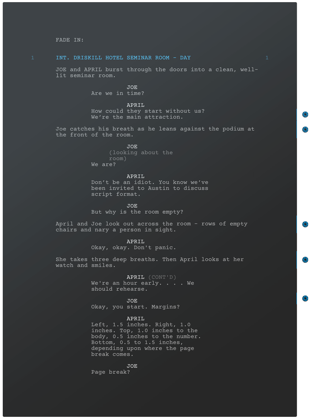 Clapperbie Editor Page